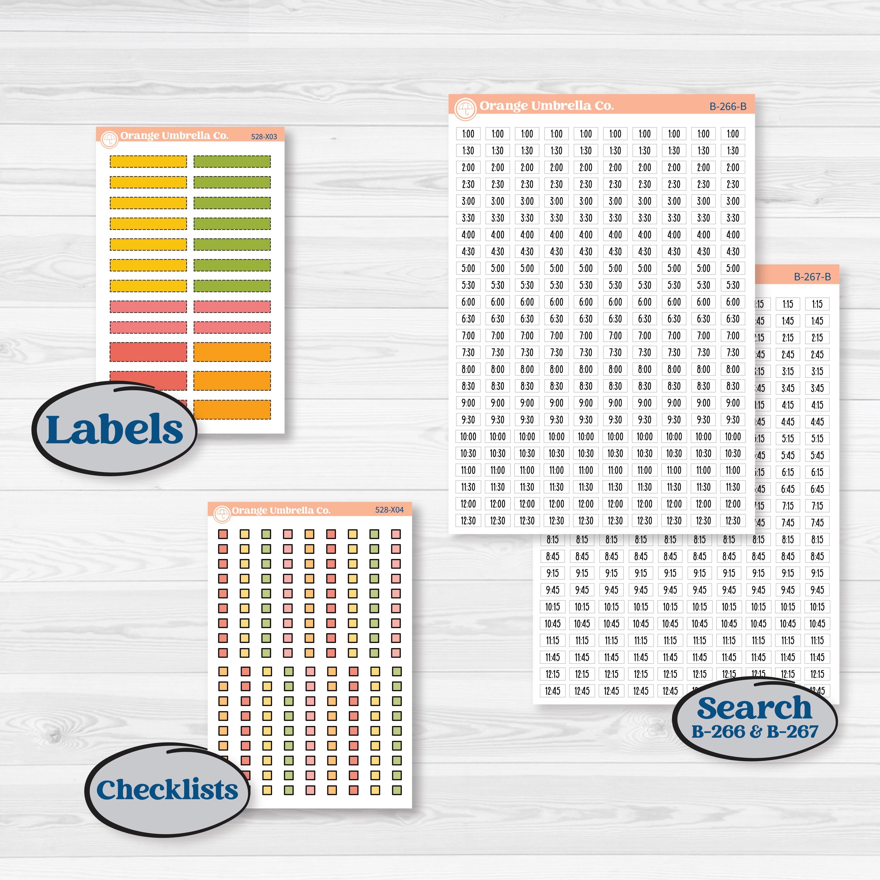 Bright Fruit Stickers | Laurel Denise Jo Large Planner Kit Stickers | Burst | KIT-528-X