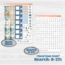 Seaside Floral | Hobonichi Weeks Weekly Planner Kit Stickers | On The Cape | KIT-529-F