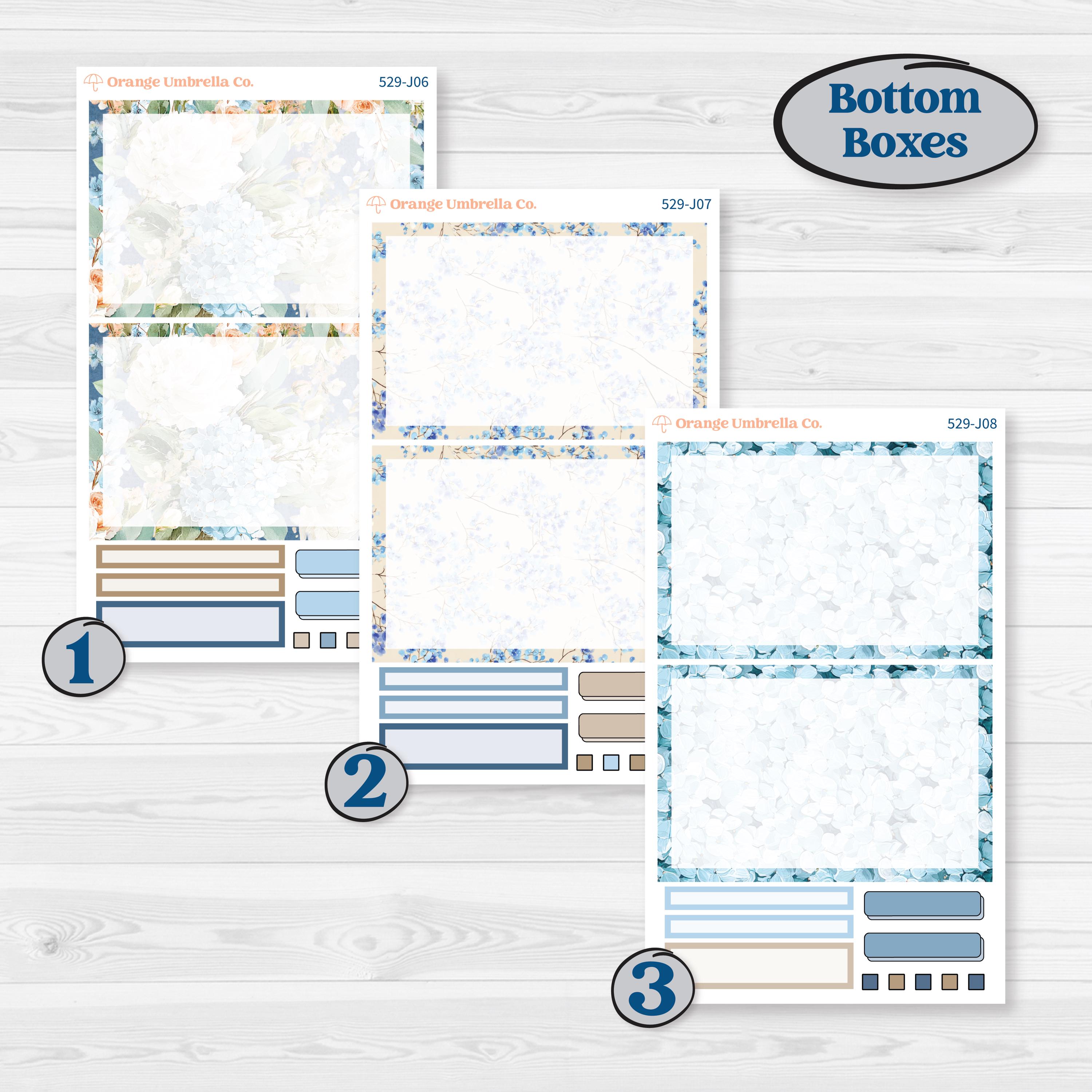 Seaside Floral | A5 Daily Duo Planner Kit Stickers | On The Cape | KIT-529-J