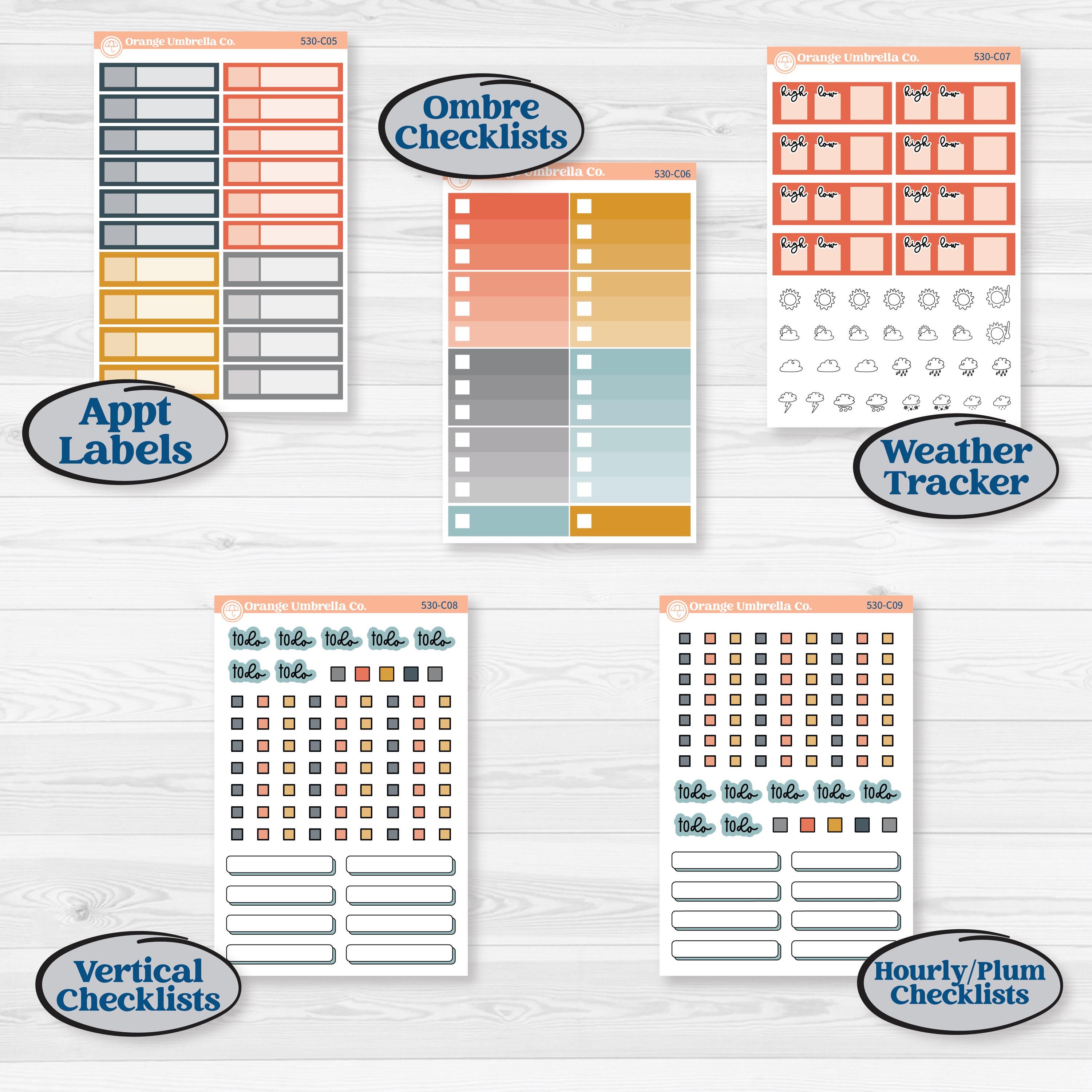 Space Father’s Day | Weekly Add-On Labels Planner Kit Stickers | Outta This World | KIT-530-C