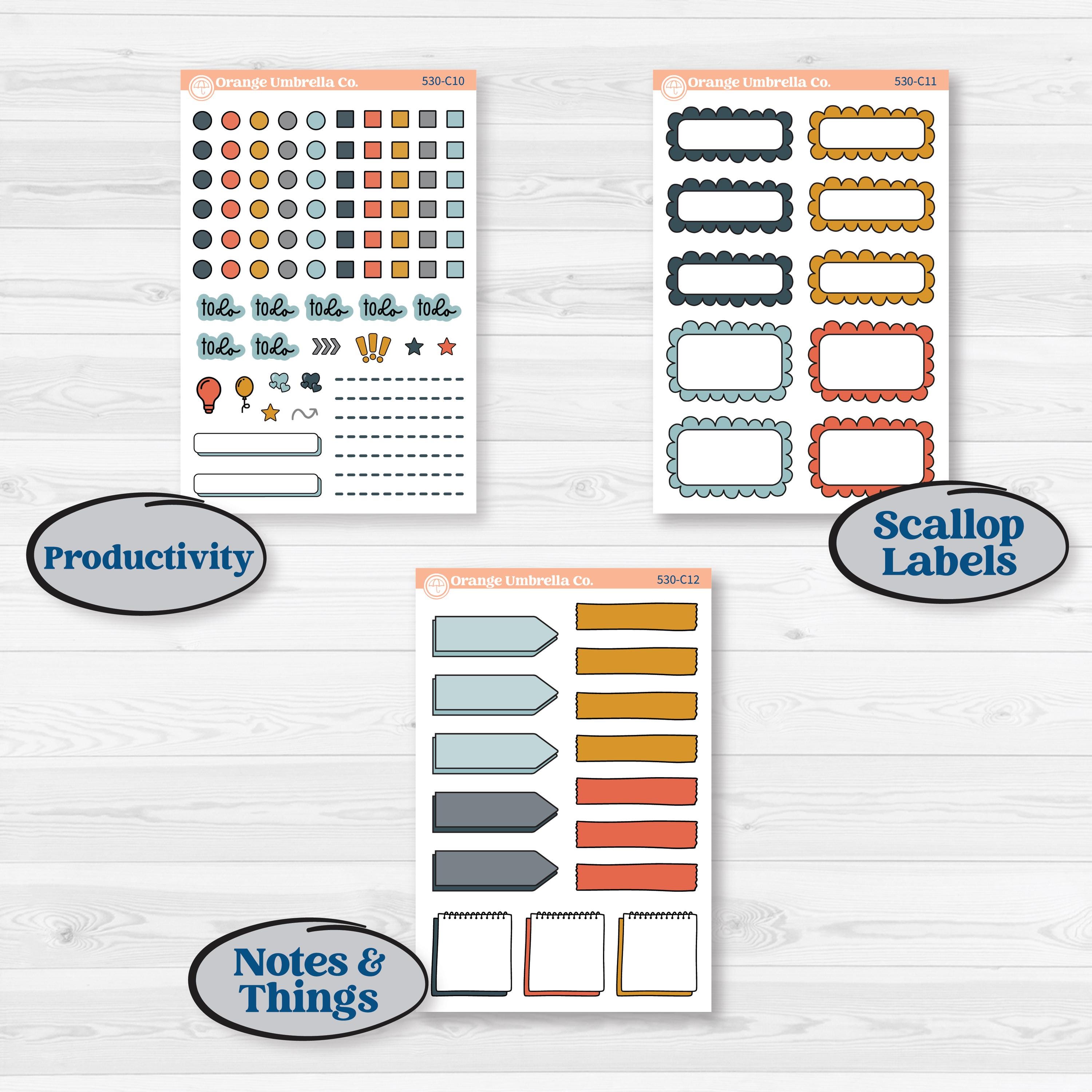 Space Father’s Day | Weekly Add-On Labels Planner Kit Stickers | Outta This World | KIT-530-C