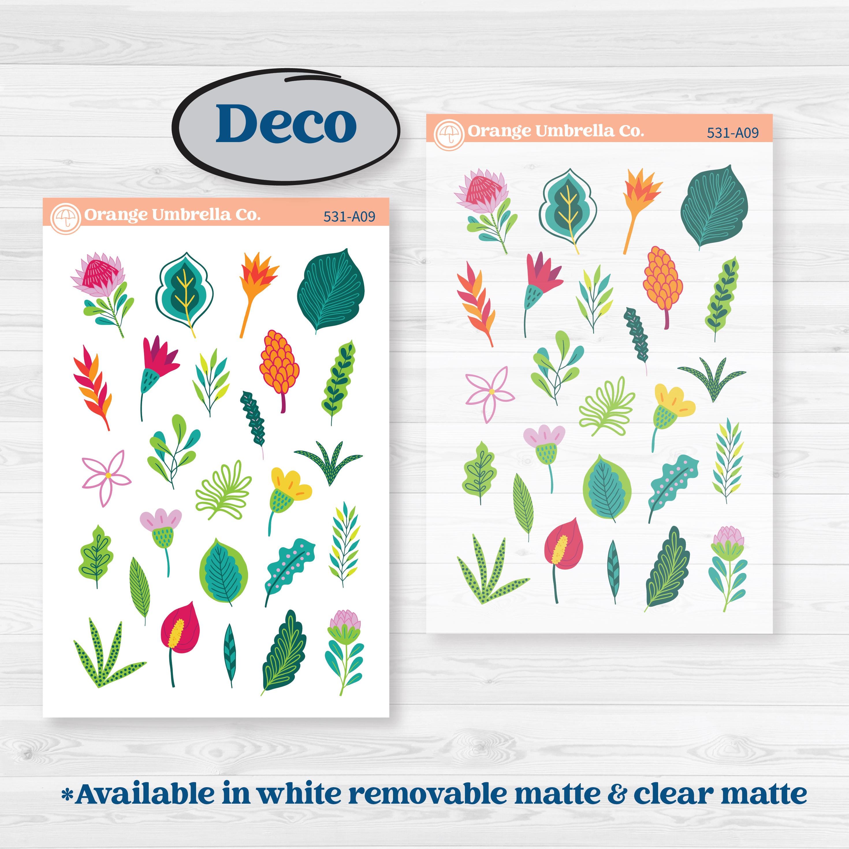 Tropical Island Jungle | Weekly Sticker Kit for Vertical Planners like Erin Condren | Polynesia | KIT-531-A