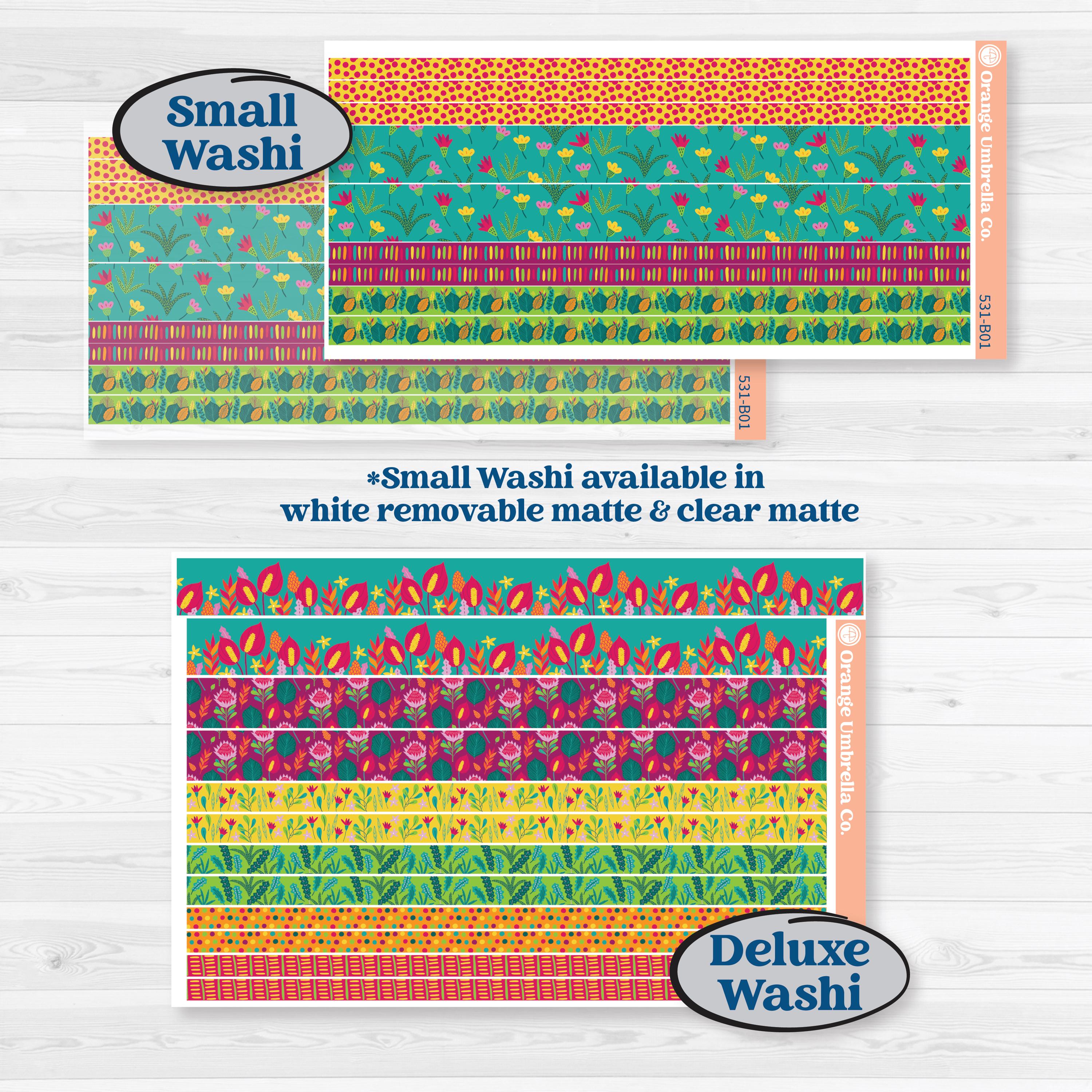 Tropical Island Jungle | Weekly Add-On Planner Kit Stickers | Polynesia | KIT-531-B