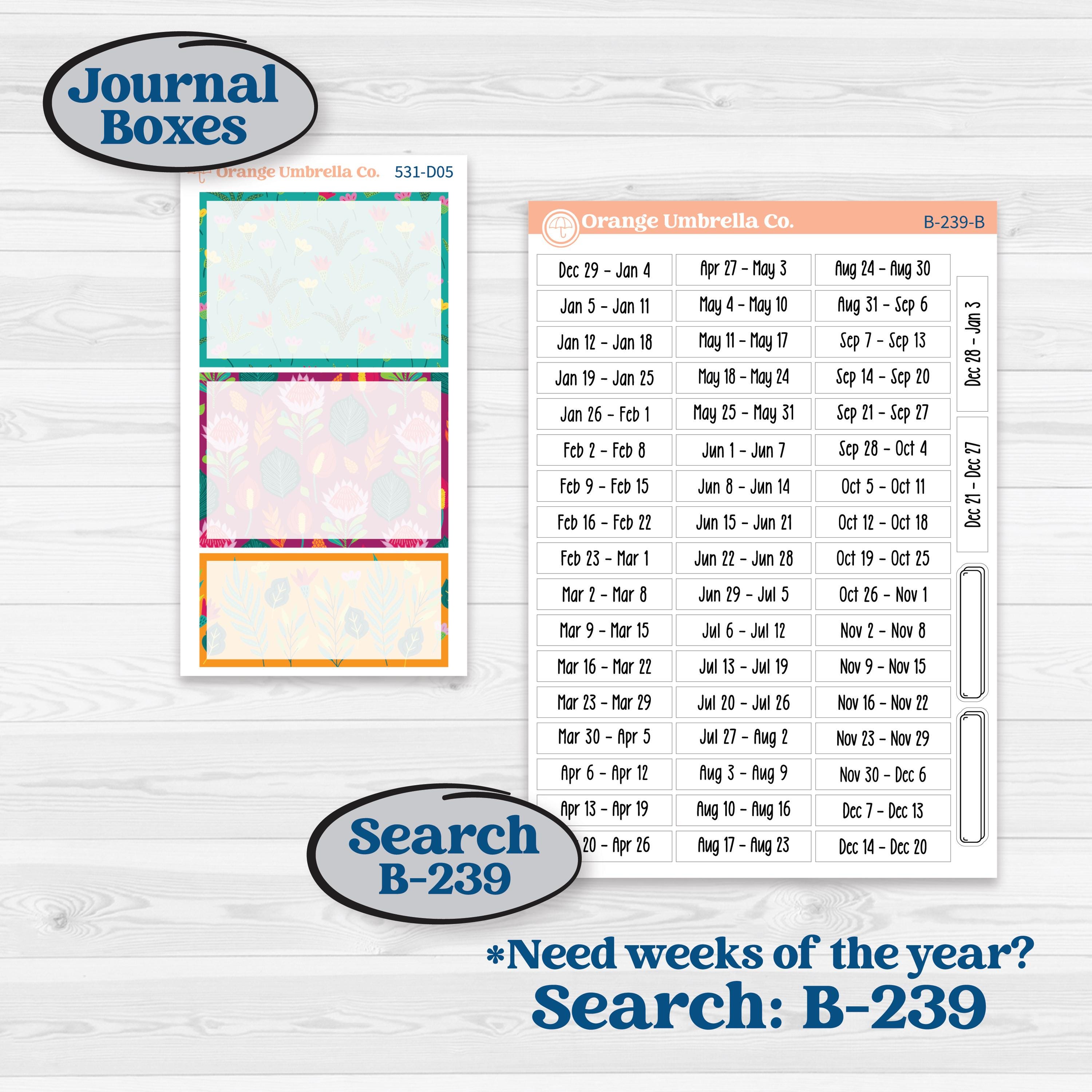 Tropical Island Jungle | Journaling or Scrapbooking Kit | Creative Junk Journal Planner Stickers | Polynesia | KIT-531-D