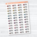 Reading Time Clear Matte Planner Stickers | F18 Event Labels | E-347-CM