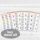 Work From Home Planner Stickers | F18 Event Labels | E-349
