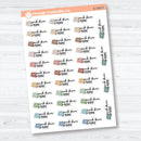 Work From Home Planner Stickers | F18 Event Labels | E-349