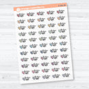 Doctor Appointment Clear Matte Planner Stickers | F18 Event Labels | E-351-CM
