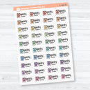 Laundry Time Clear Matte Planner Stickers | F18 Event Labels | E-352-CM