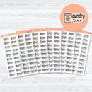Laundry Time Clear Matte Planner Stickers | F18 Event Labels | E-352-CM