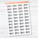 Laundry Time Clear Matte Planner Stickers | F18 Event Labels | E-352-CM