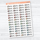 Pay Bills Clear Matte Planner Stickers | F18 Event Labels | E-353-CM