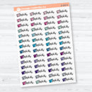 Pay Bills Clear Matte Planner Stickers | F18 Event Labels | E-353-CM