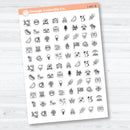 July Summer Themed Icons | Planner Stickers | I-047