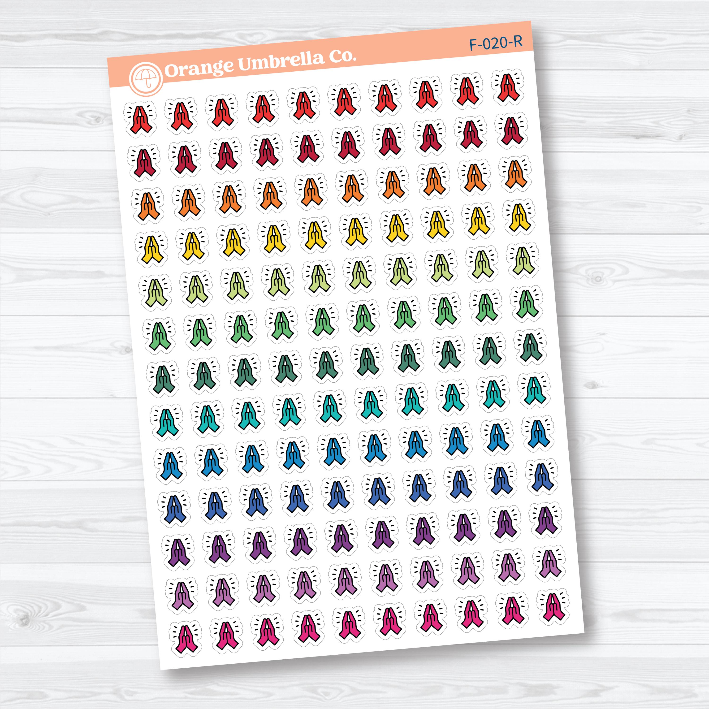 Praying Hands Inductive Method Faith Icons | Planner Stickers | F-020