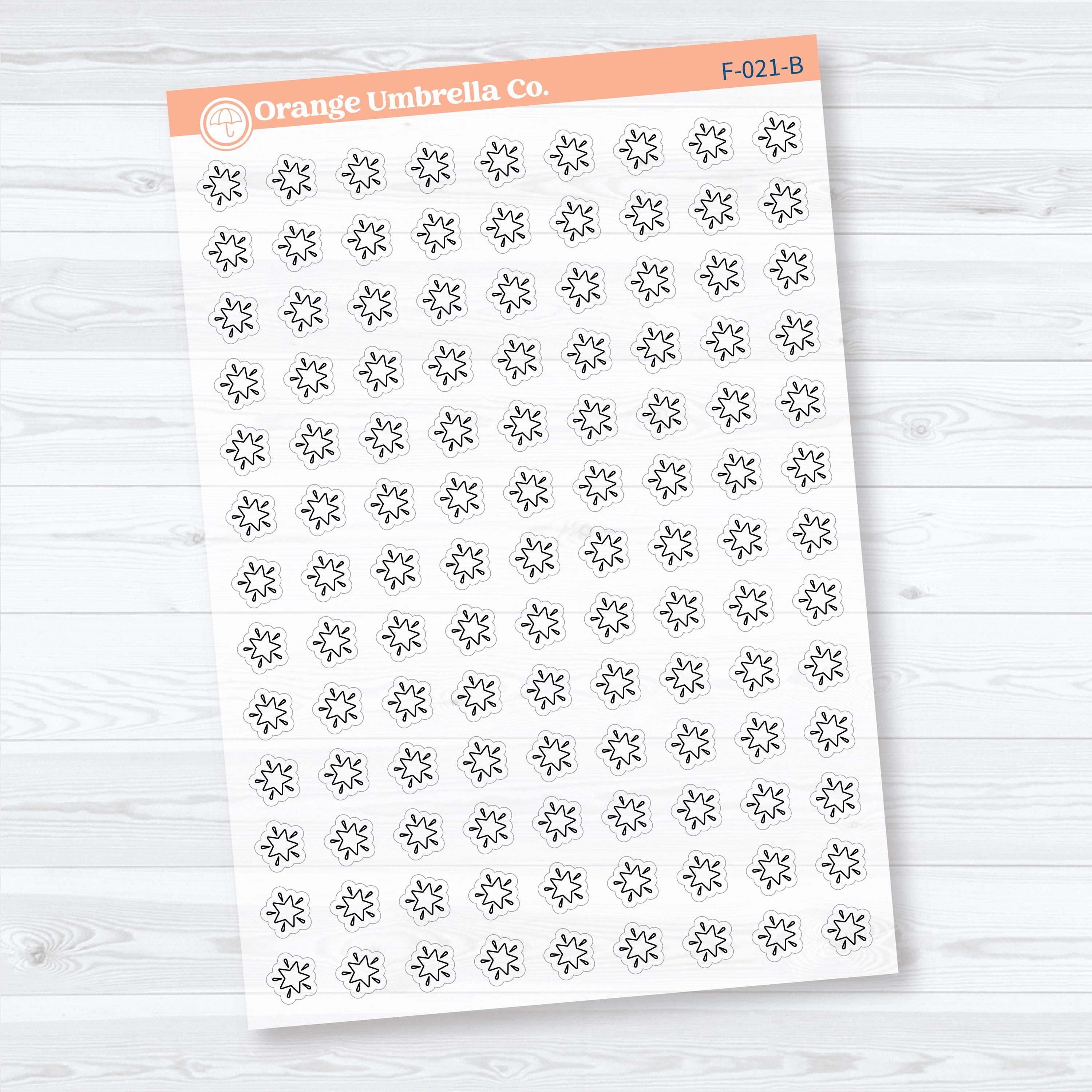 Star Inductive Bible Study Clear Matte Faith Icons Planner Stickers | F-021-CM