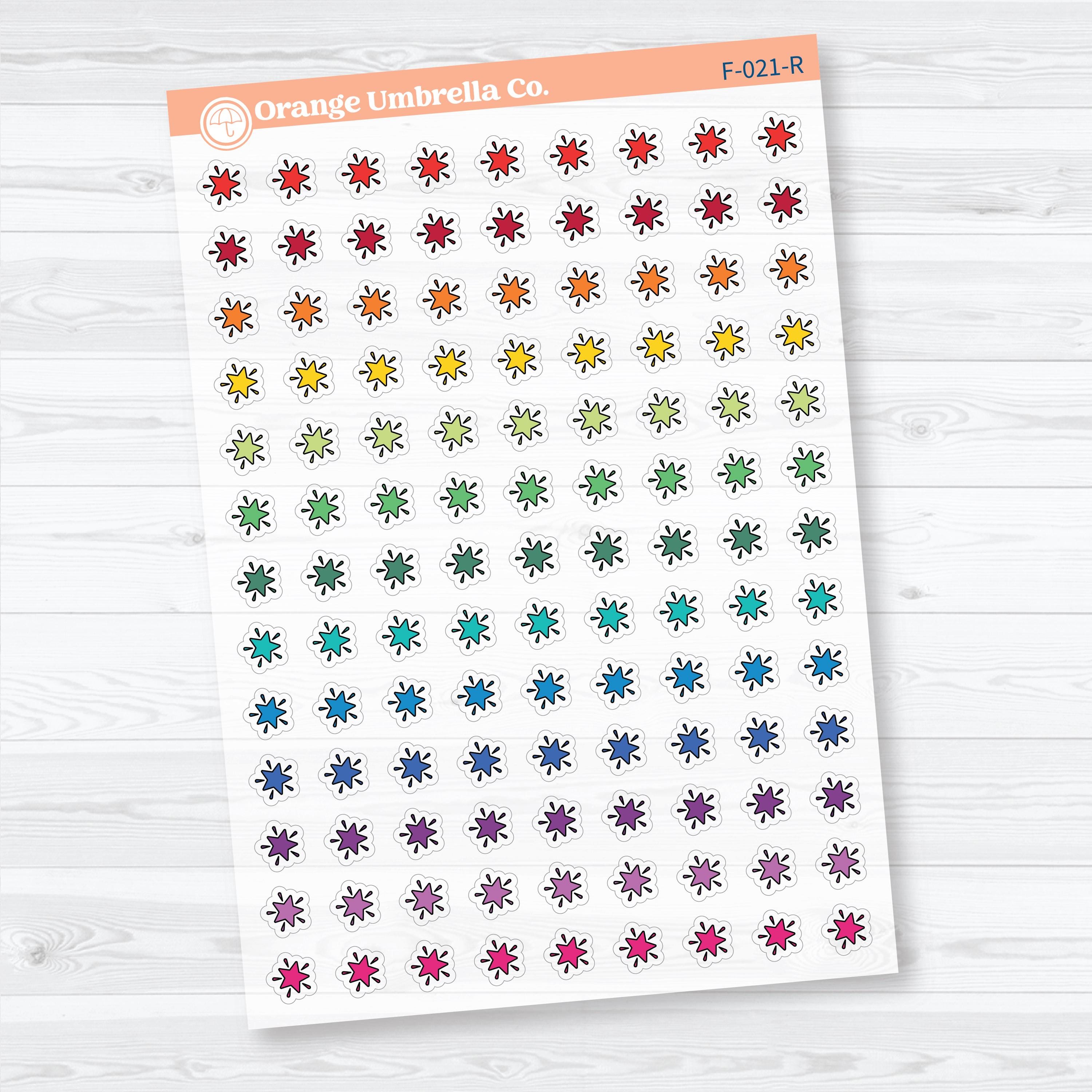 Star Inductive Bible Study Clear Matte Faith Icons Planner Stickers | F-021-CM