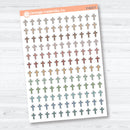 Cross Inductive Bible Study Jesus Faith Icons | Planner Stickers | F-023