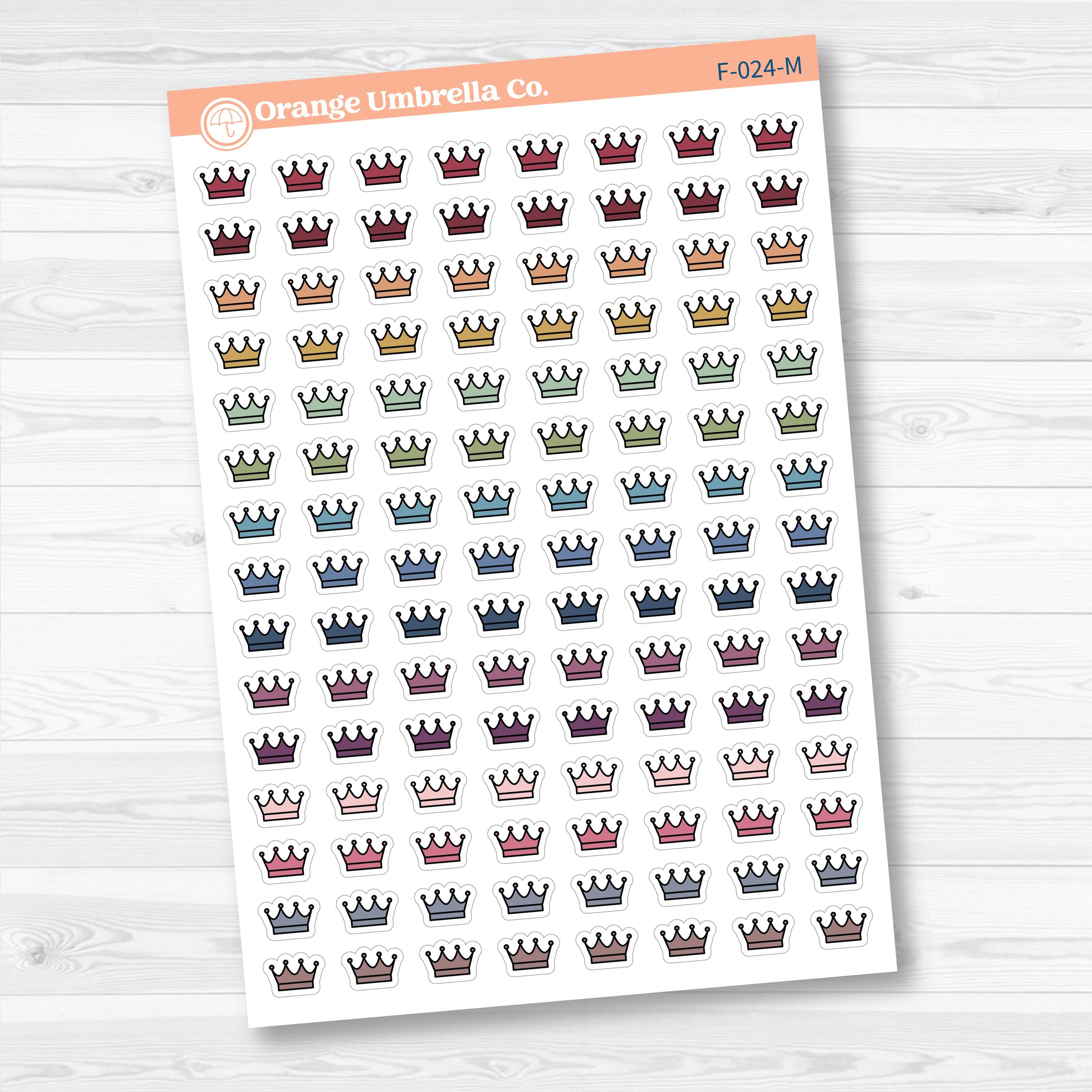 Crown Inductive Bible Study Faith Icons | Planner Stickers | F-024