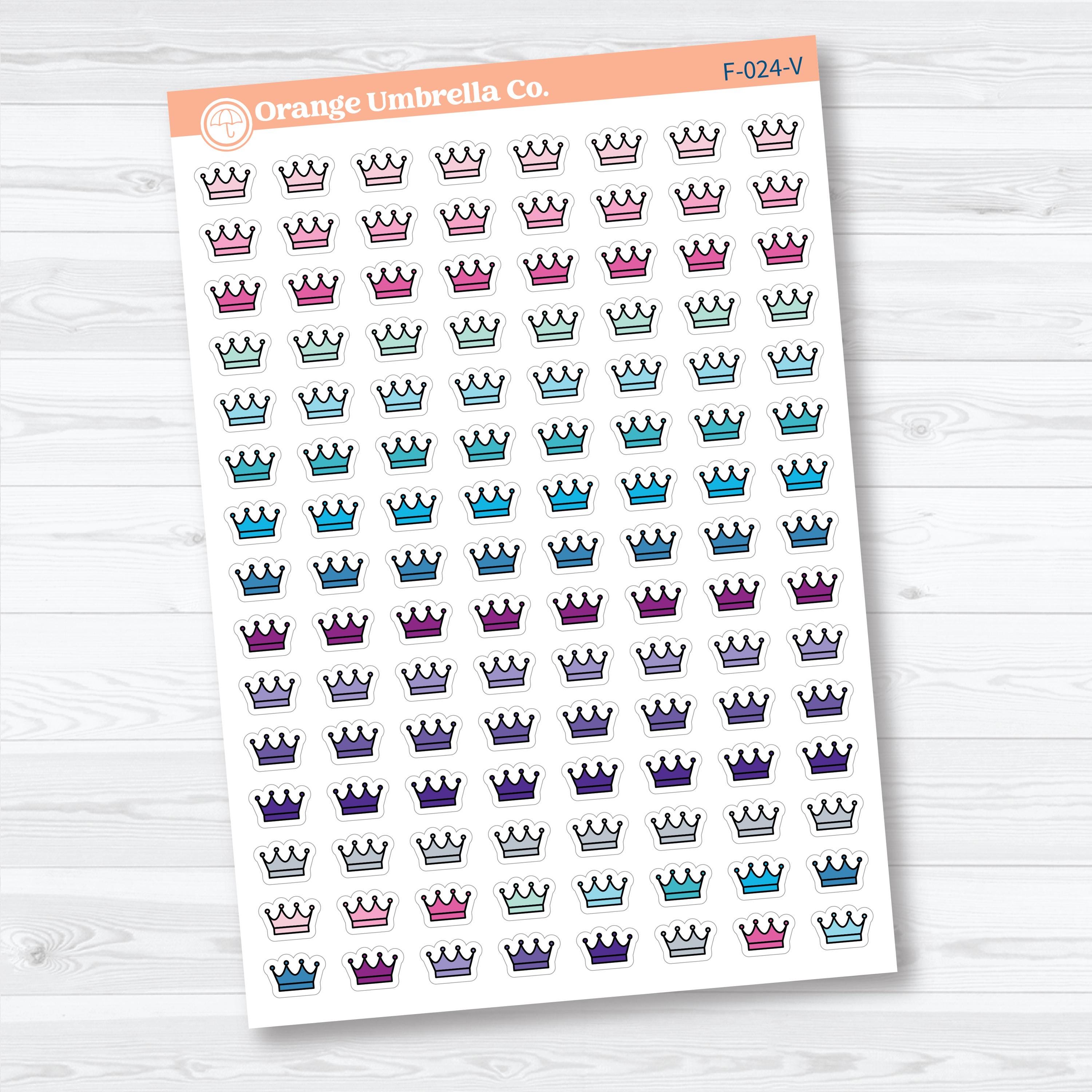 Crown Inductive Bible Study Faith Icons | Planner Stickers | F-024