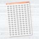 Crown Inductive Bible Study | Clear Matte Faith Icons Planner Stickers | F-024-CM