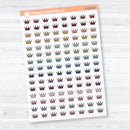 Crown Inductive Bible Study | Clear Matte Faith Icons Planner Stickers | F-024-CM