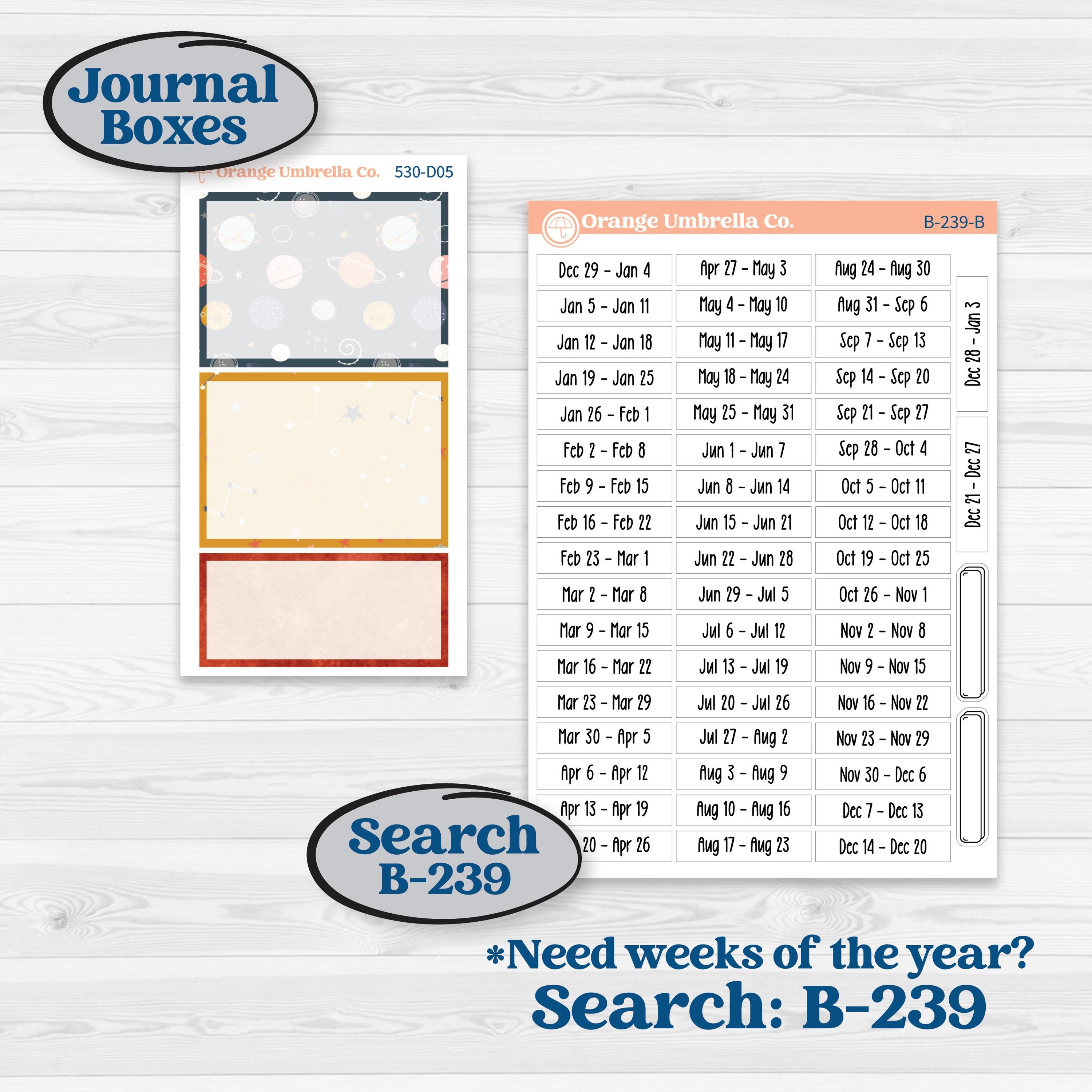 Space Father’s Day | Journaling or Scrapbooking Kit | Creative Junk Journal Planner Stickers | Outta This World | KIT-530-D