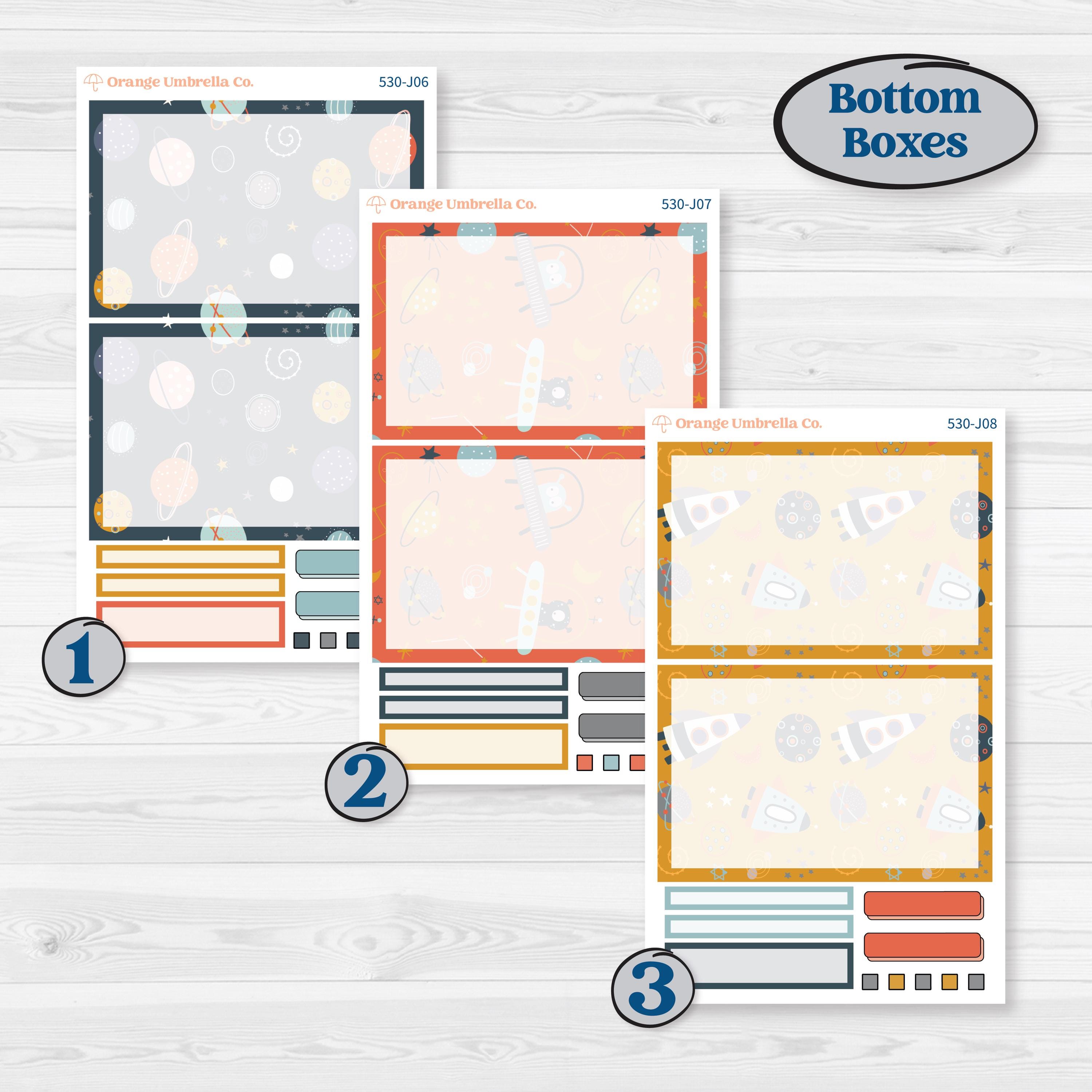 Space Father’s Day | A5 Daily Duo Planner Kit Stickers | Outta This World | KIT-530-J