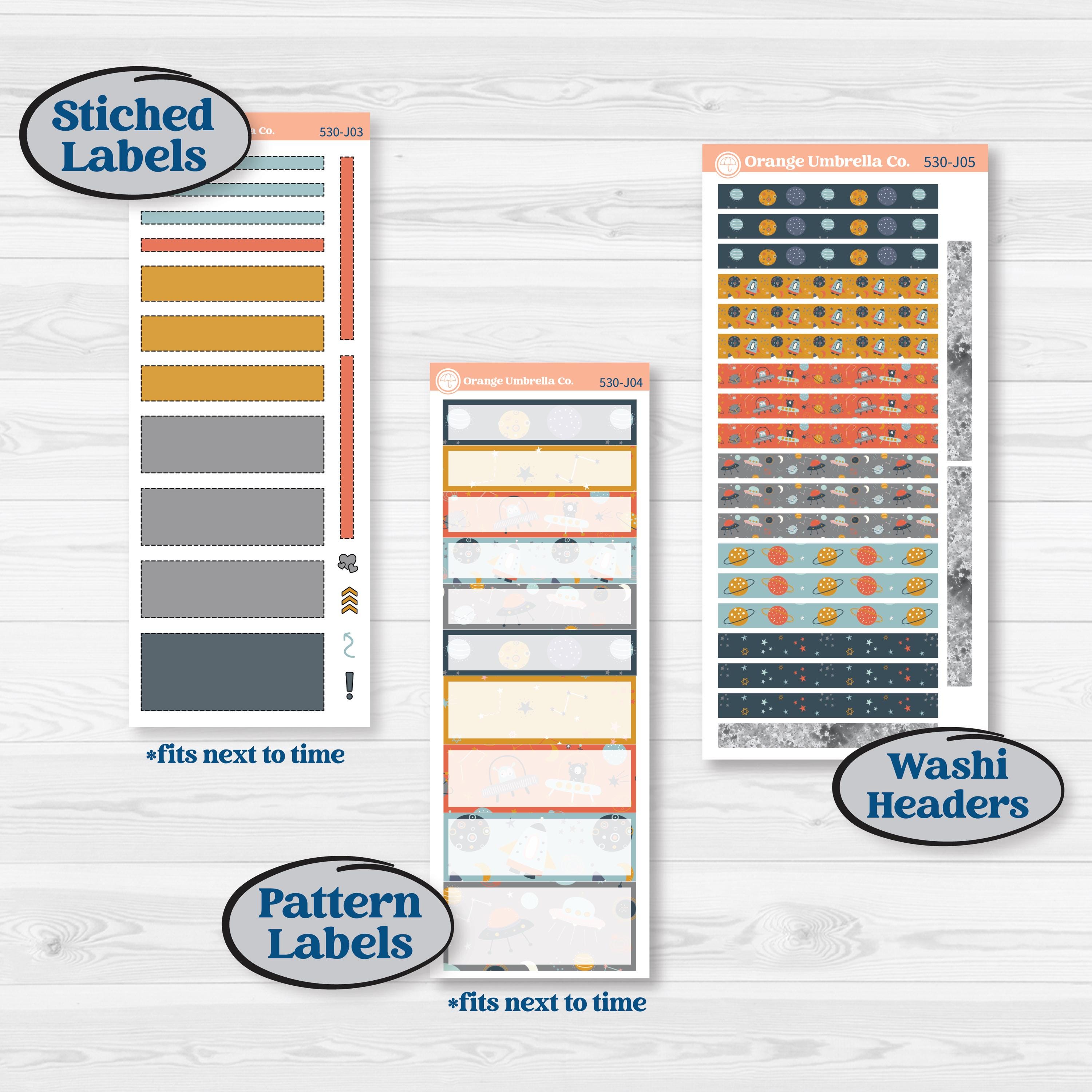 Space Father’s Day | A5 Daily Duo Planner Kit Stickers | Outta This World | KIT-530-J