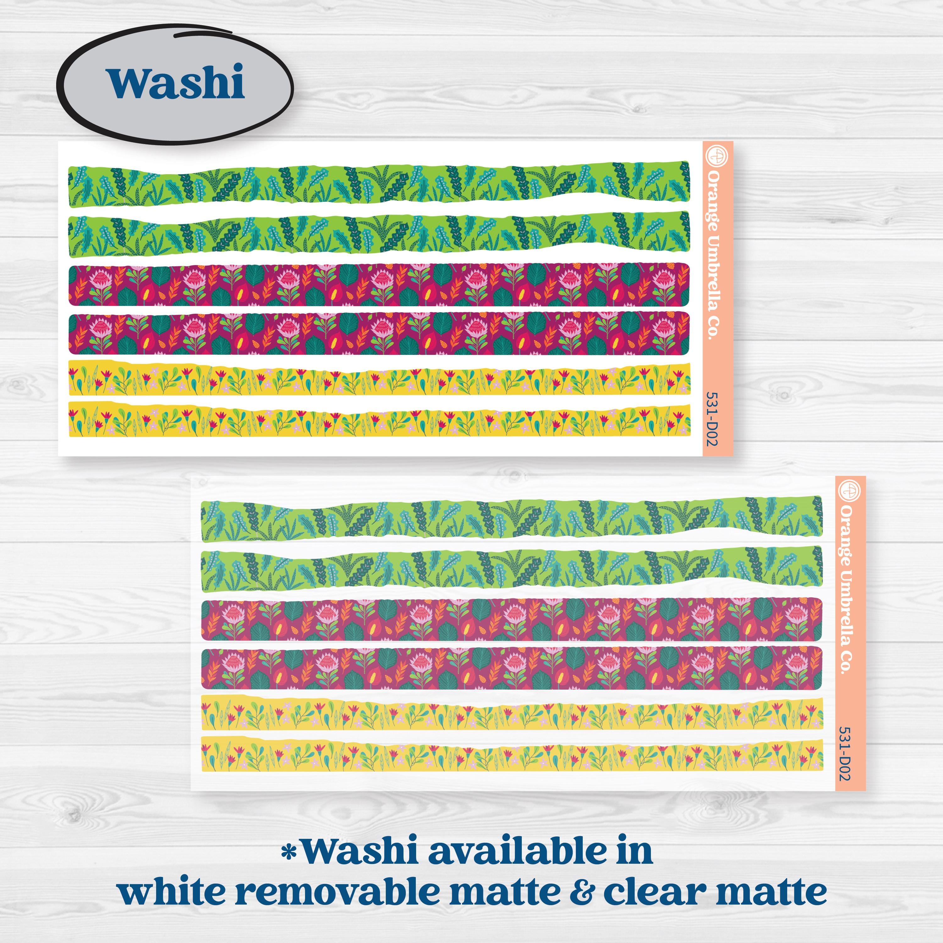 Tropical Island Jungle | Journaling or Scrapbooking Kit | Creative Junk Journal Planner Stickers | Polynesia | KIT-531-D