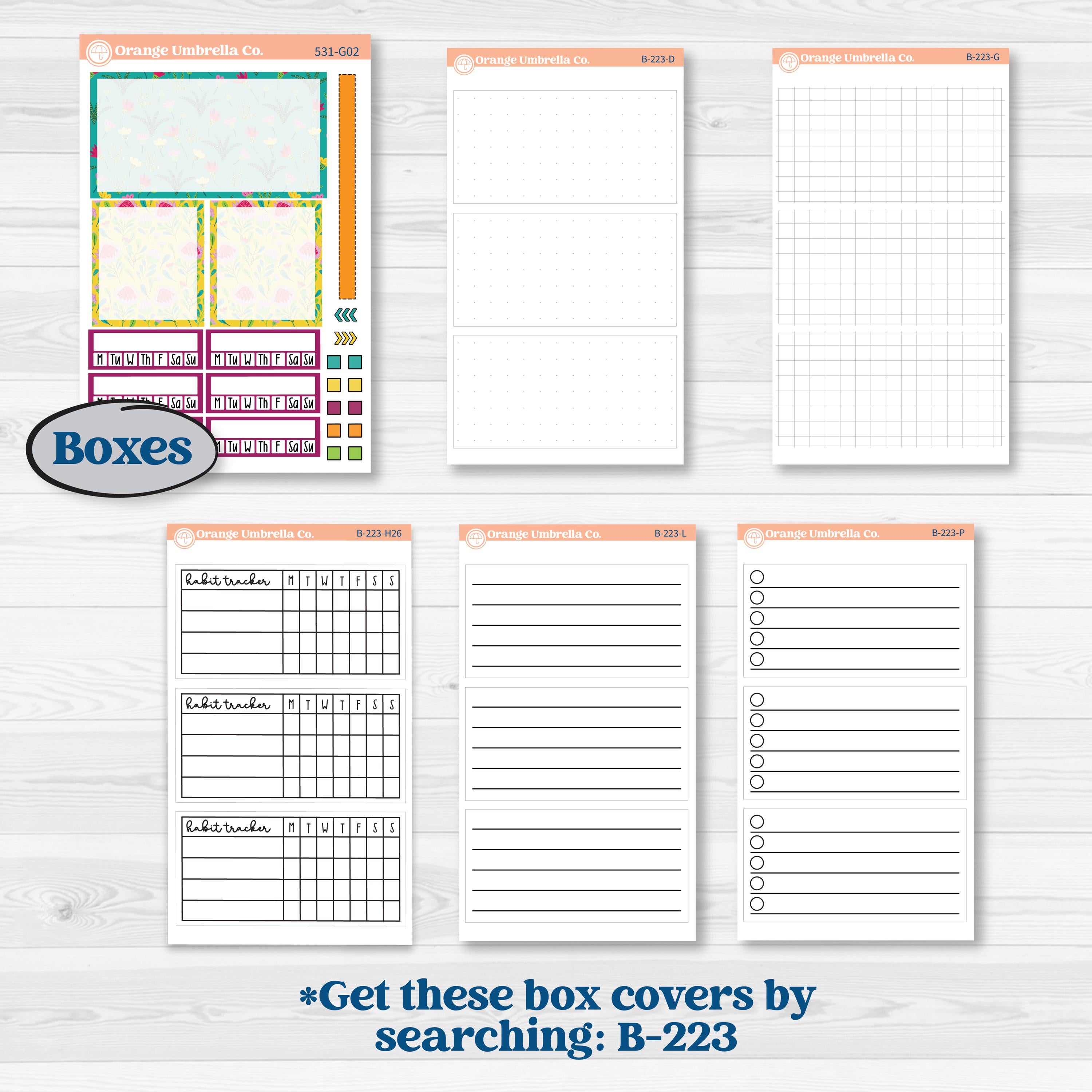 Tropical Island Jungle | Erin Condren Weekly Dashboard Planner Kit Stickers | Polynesia | KIT-531-G