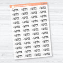 Reading Time Clear Matte Planner Stickers | F18 Event Labels | E-347-CM