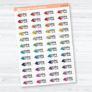 Reading Time Clear Matte Planner Stickers | F18 Event Labels | E-347-CM