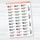 Work From Home Clear Matte Planner Stickers | F18 Event Labels | E-349-CM