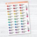 Work From Home Clear Matte Planner Stickers | F18 Event Labels | E-349-CM