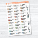 Work From Home Clear Matte Planner Stickers | F18 Event Labels | E-349-CM