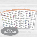 Cleaning Time Planner Stickers | F18 Event Labels | E-350