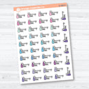 Cleaning Time Planner Stickers | F18 Event Labels | E-350