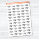 Doctor Appointment Clear Matte Planner Stickers | F18 Event Labels | E-351-CM