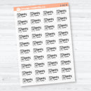 Laundry Time Clear Matte Planner Stickers | F18 Event Labels | E-352-CM