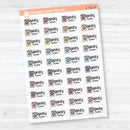 Laundry Time Clear Matte Planner Stickers | F18 Event Labels | E-352-CM