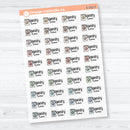 Laundry Time Clear Matte Planner Stickers | F18 Event Labels | E-352-CM