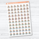 Mini Litter Box Spazz Clear Matte Icons | Planner Stickers | I-531-CM