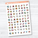 July Summer Themed Icons | Planner Stickers | I-047
