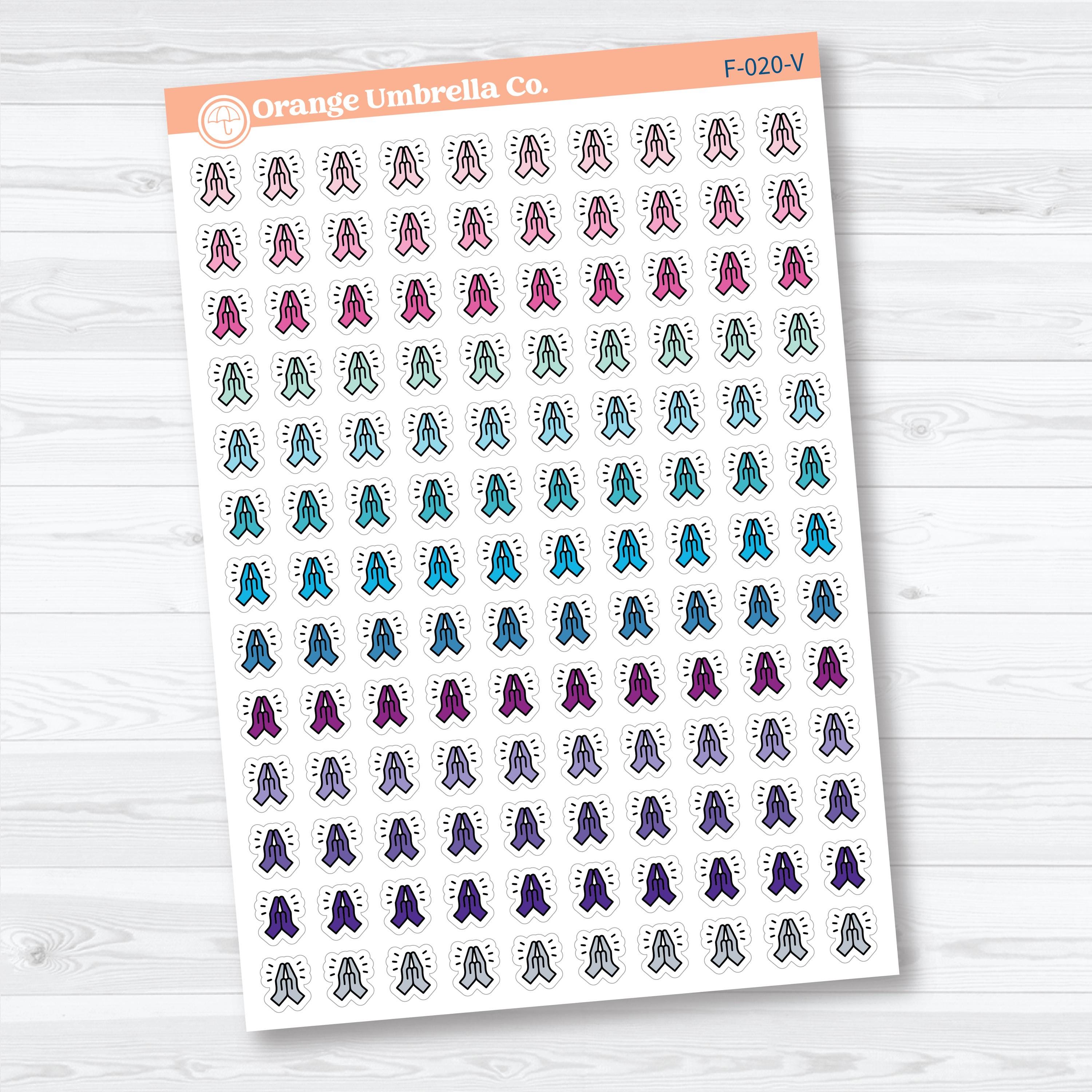 Praying Hands Inductive Method Faith Icons | Planner Stickers | F-020