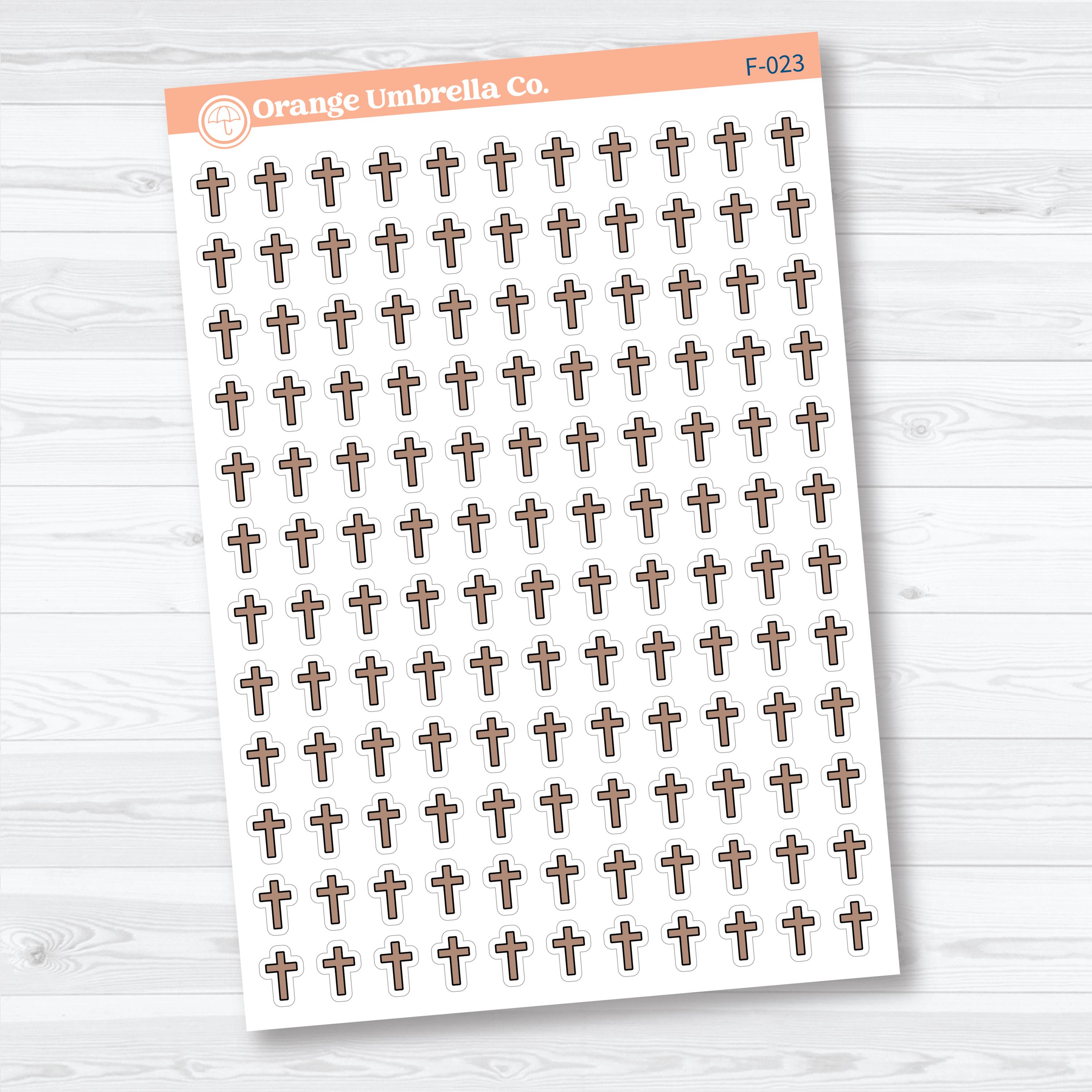 Cross Inductive Bible Study Jesus Faith Icons | Planner Stickers | F-023