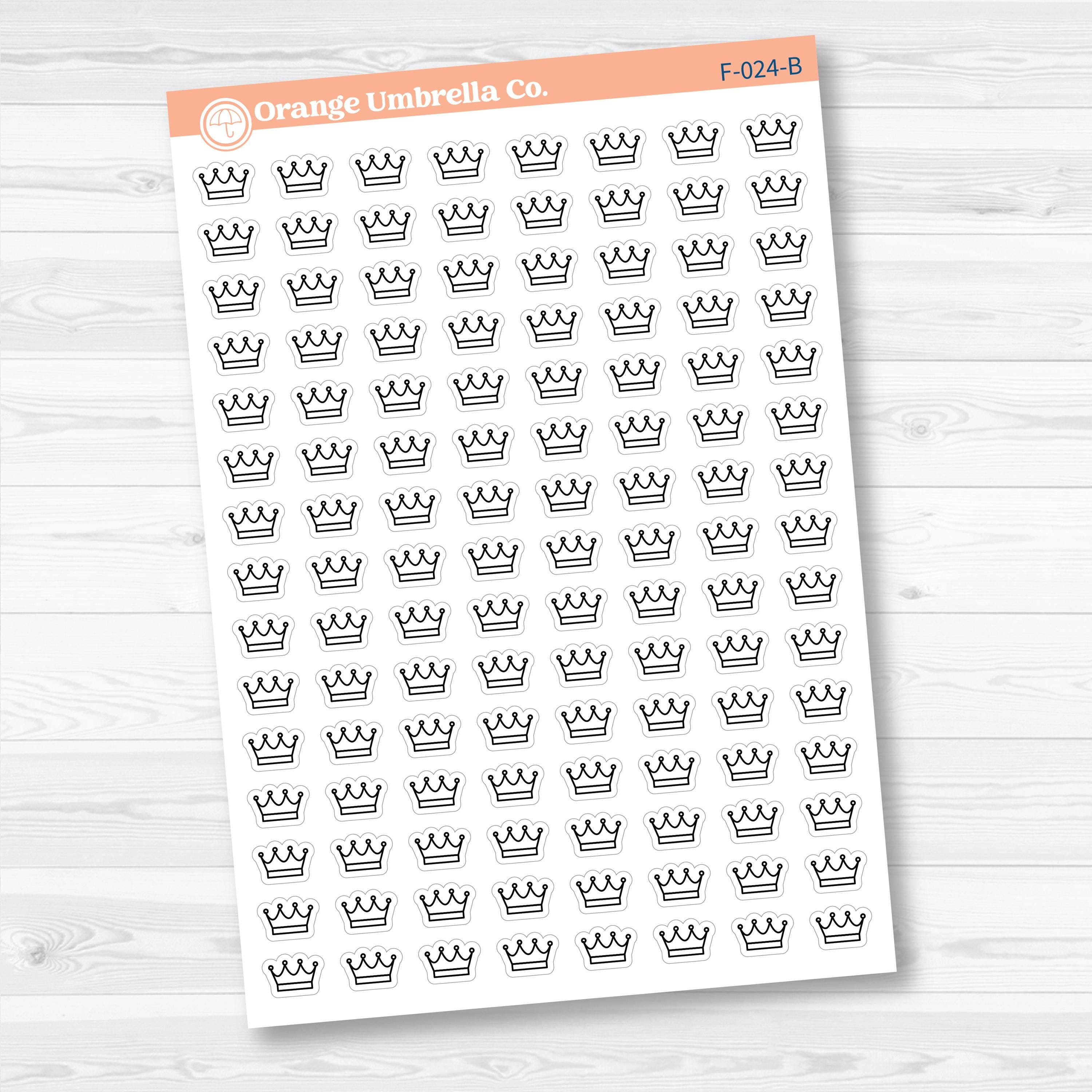 Crown Inductive Bible Study Faith Icons | Planner Stickers | F-024