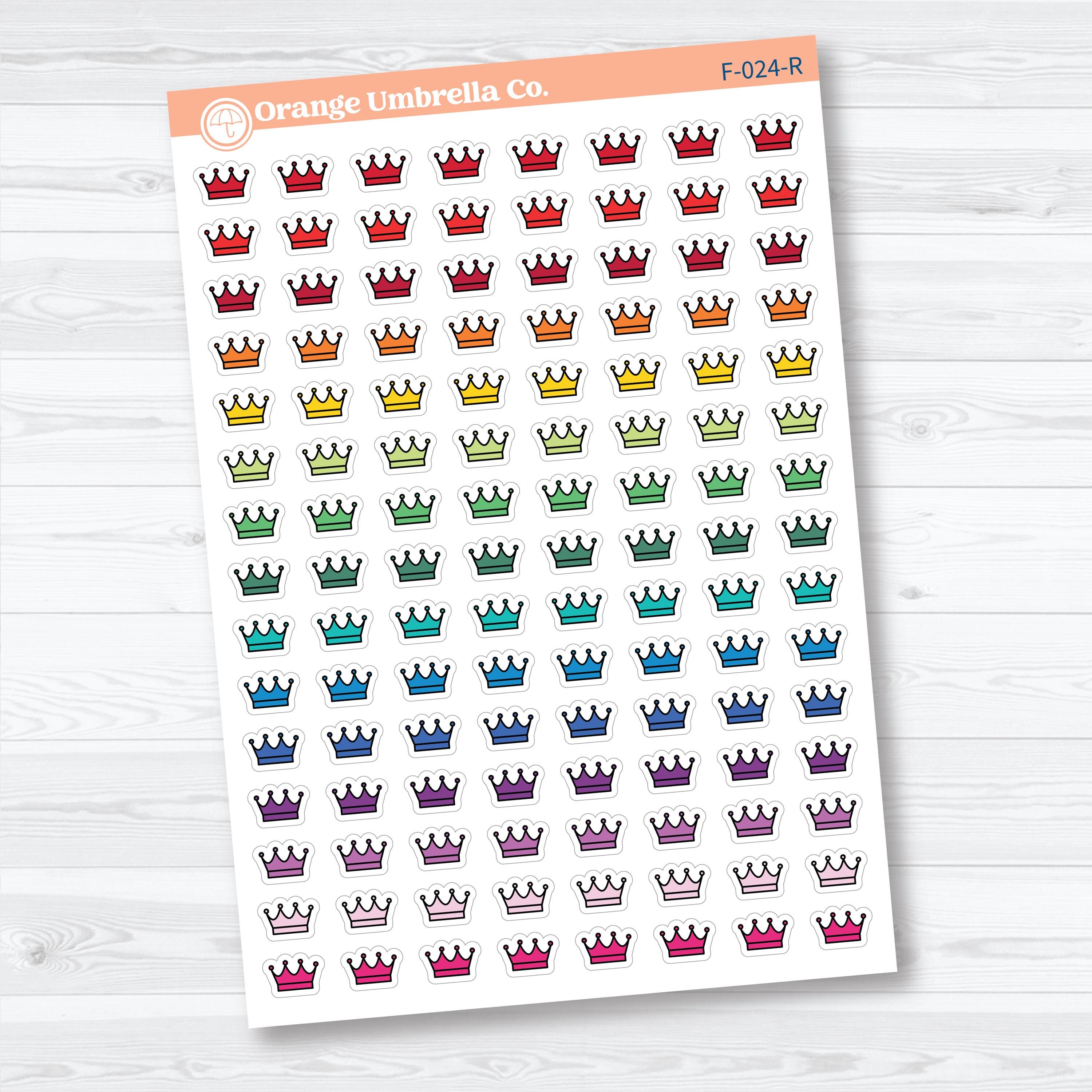 Crown Inductive Bible Study Faith Icons | Planner Stickers | F-024