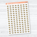Crown Inductive Bible Study | Clear Matte Faith Icons Planner Stickers | F-024-CM
