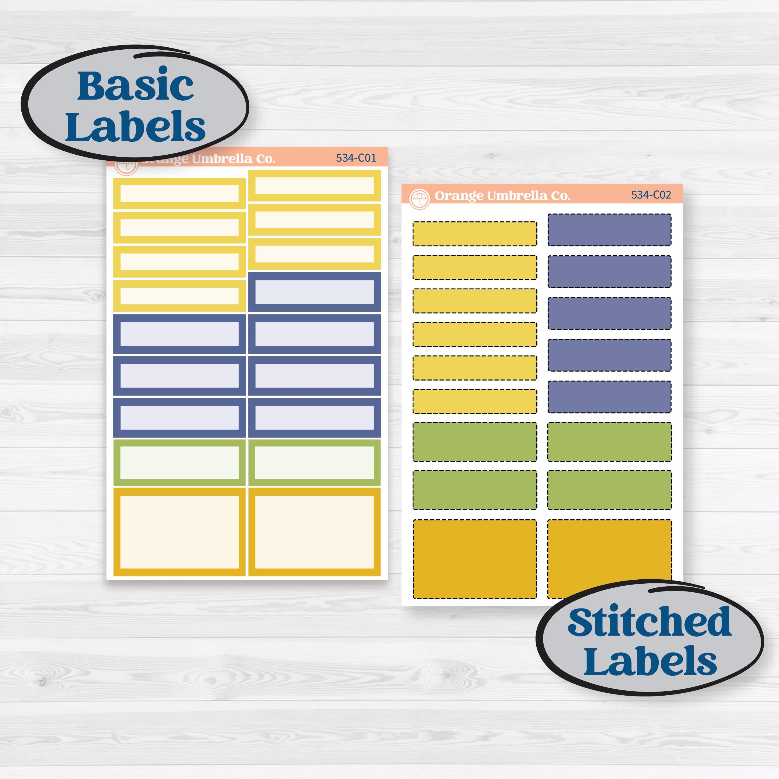 Summer Lemon Kit | Weekly Add-On Labels Planner Kit Stickers | Lemonade Stand | KIT-534-C